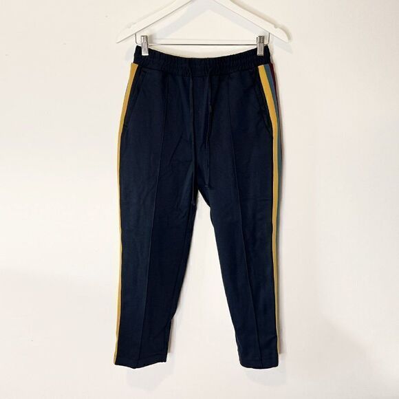 Spiritual Gangster Blue High Waisted Side Stripe Track Pants - Picture 2 of 7